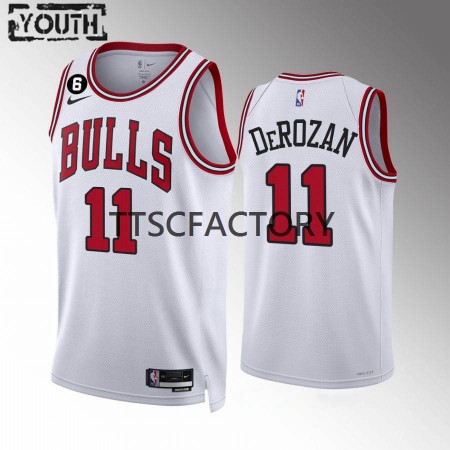 Dres Chicago Bulls DeMar DeRozan 11 Nike 2022-23 Association Edition Bijela Swingman - Dječji